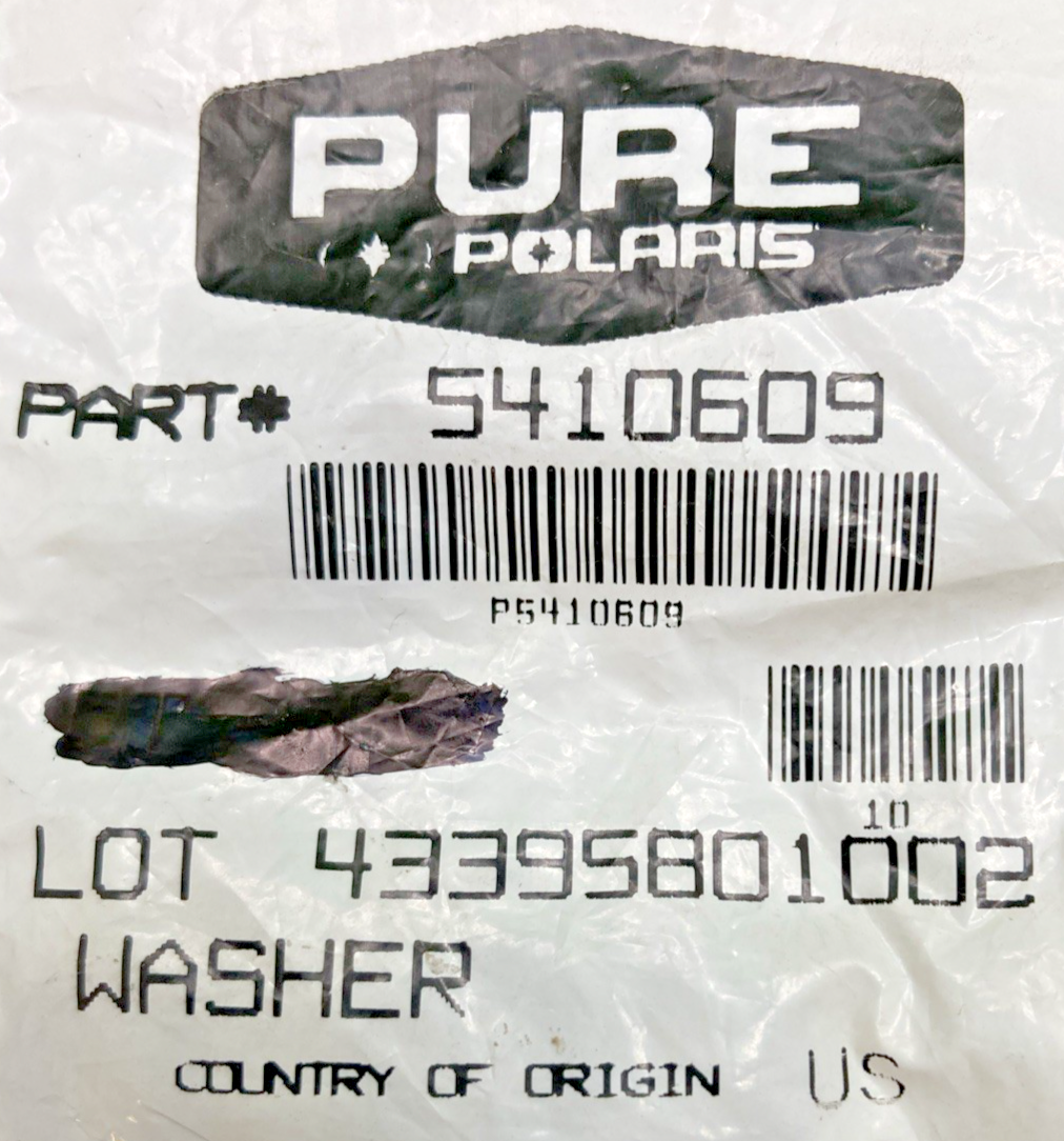 QTY 5 NEW GENUINE POLARIS 5410609 RUBBER WASHER