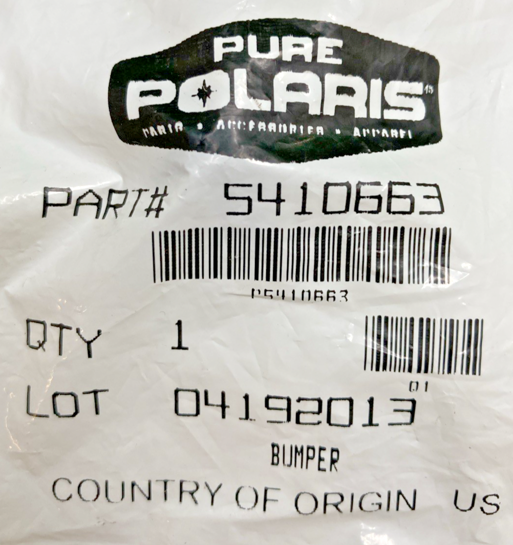 NEW GENUINE POLARIS 5410663 DRIVESHAFT RUBBER BUMPER