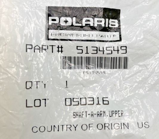 NEW GENUINE POLARIS 5134549 UPPER A-ARM SHAFT, 5-8 XP RANGER 700 500 200 CREW XP
