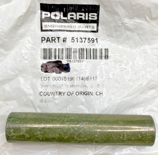 NEW GENUINE POLARIS 5137591 HAFT-PIVOT, 73.96MM, ZINC OLIVE