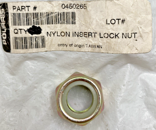 QTY 4 NEW GENUINE POLARIS 0450265 NYLON INSERT LOCK NUT