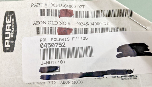 QTY74 NEW GENUINE POLARIS 0450752 U-NUT, PLATE