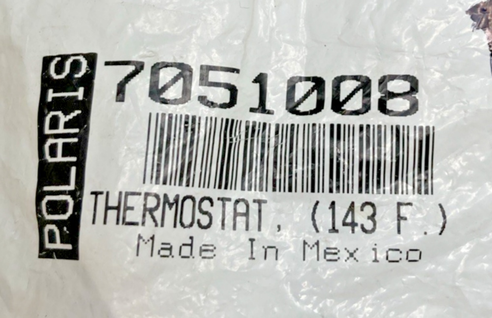 NEW GENUINE POLARIS 7051008 THERMOSTAT (143 F.)