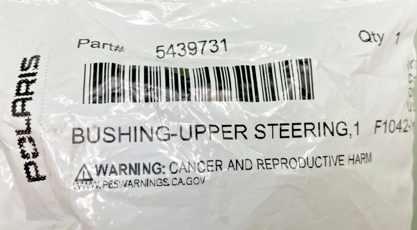 NEW GENUINE POLARIS 5439731 STEERING BUSHING, UPPER