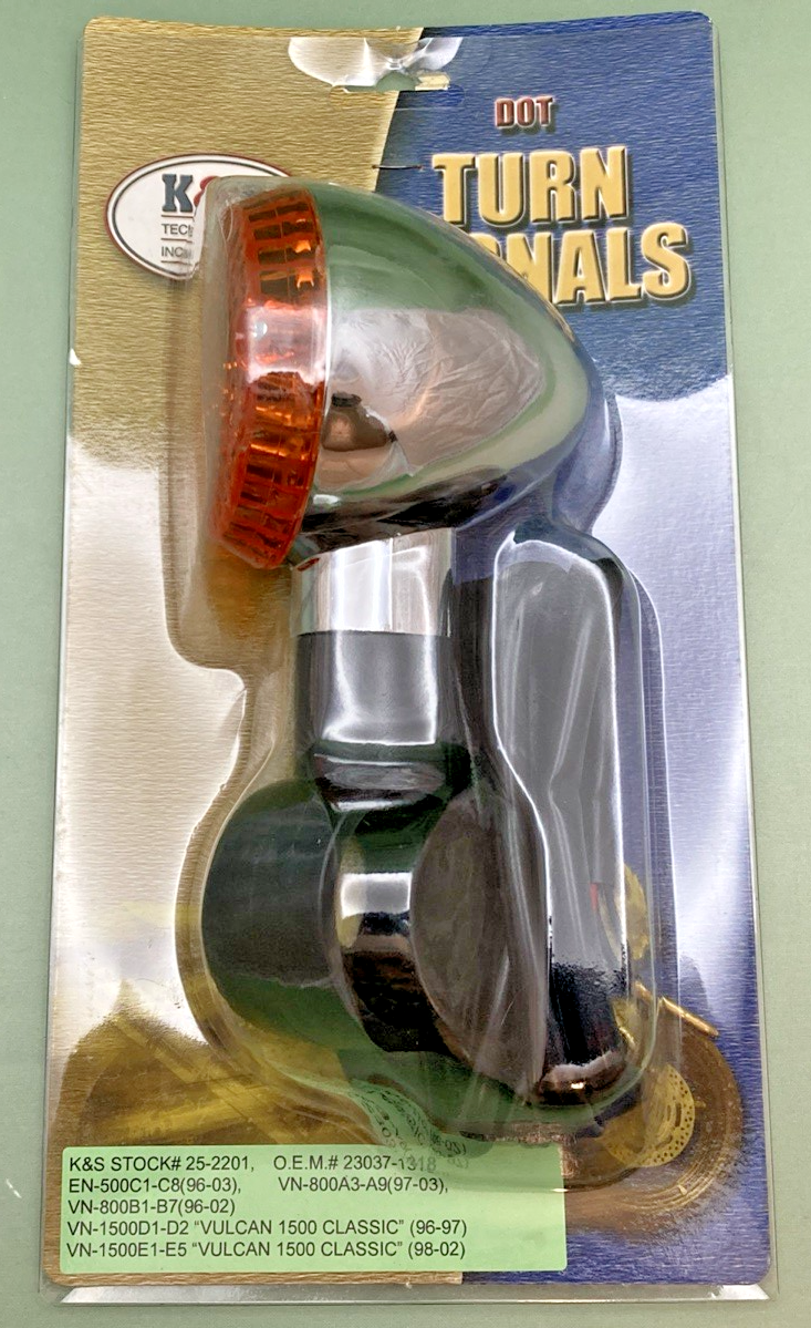 NEW GENUINE K&S 225-2201 DOT APPROVED TURN SIGNAL