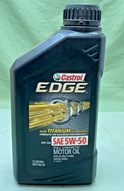 NEW GENUINE CASTROL 26250-01 EDGE FULL SYNTHETIC MOTOR OIL SAE 5W-50