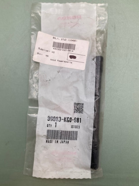 Honda 90083-KG0-981 STUD BOLT New Genuine