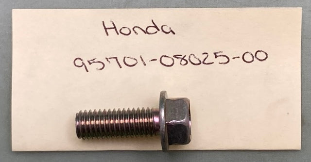 QTY 2 Honda 95701-08025-00 FLANGE BOLT New Replaces