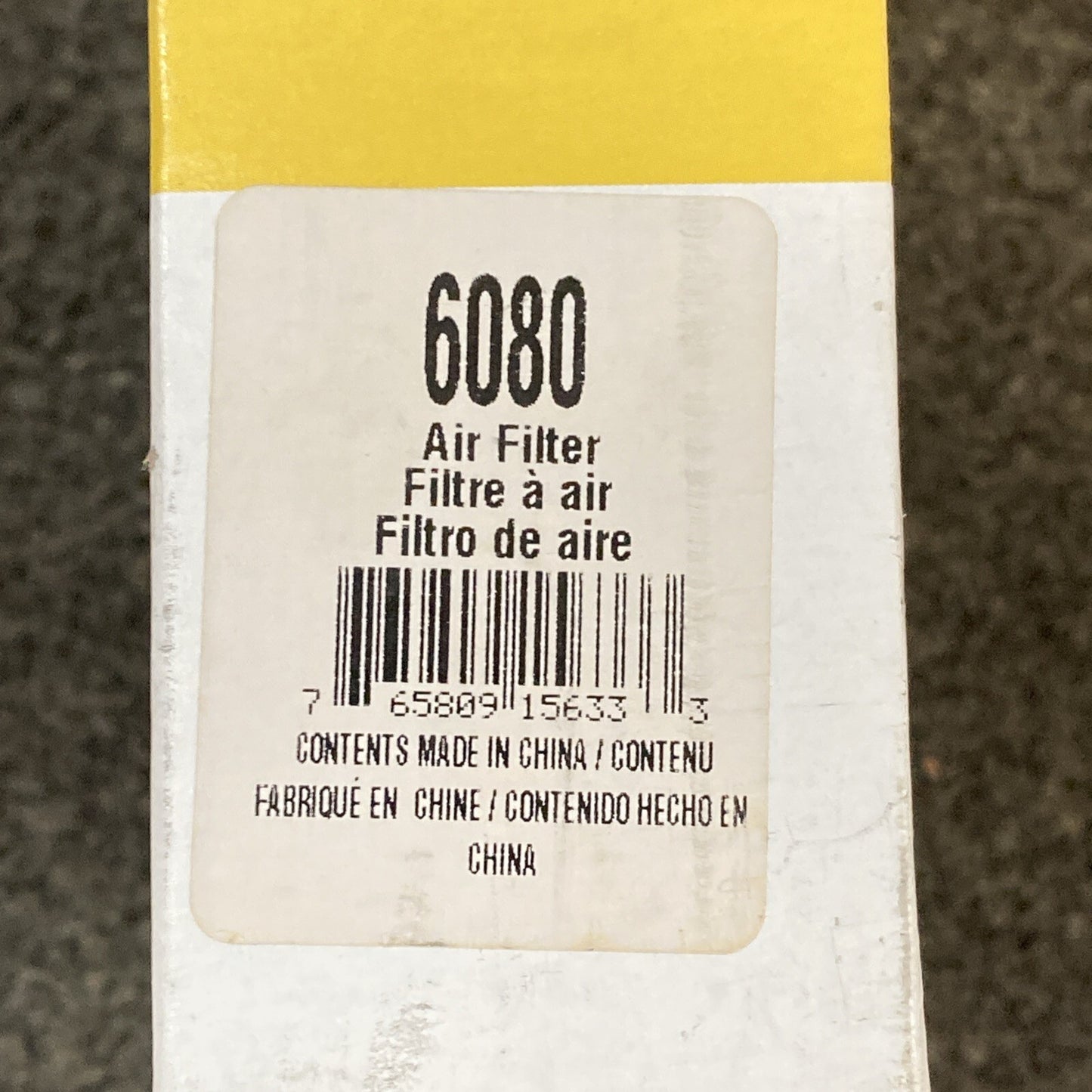 NEW GENUINE NAPA 6080 Air Filter