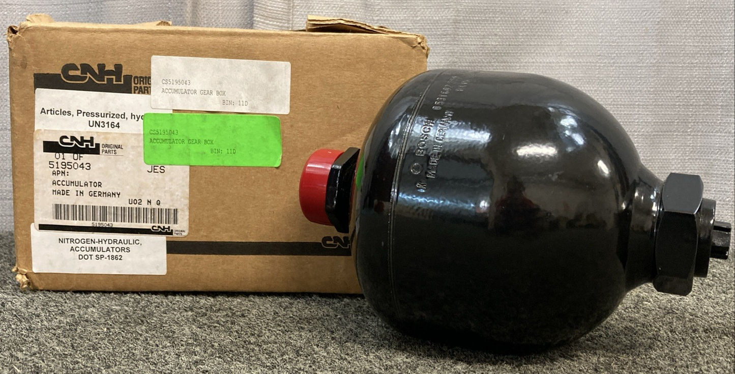 NEW GENUINE CNH 5195043 ACCUMULATOR GEAR BOX, CS5195043