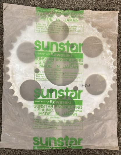 NEW GENUINE SUNSTAR K-046R REAR SPROCKET for Kawasaki