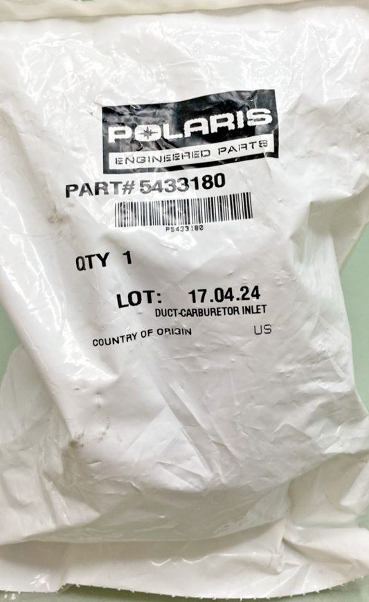 NEW GENUINE POLARIS 5433180 Carburetor Inlet Duct Magnum Trail Blazer