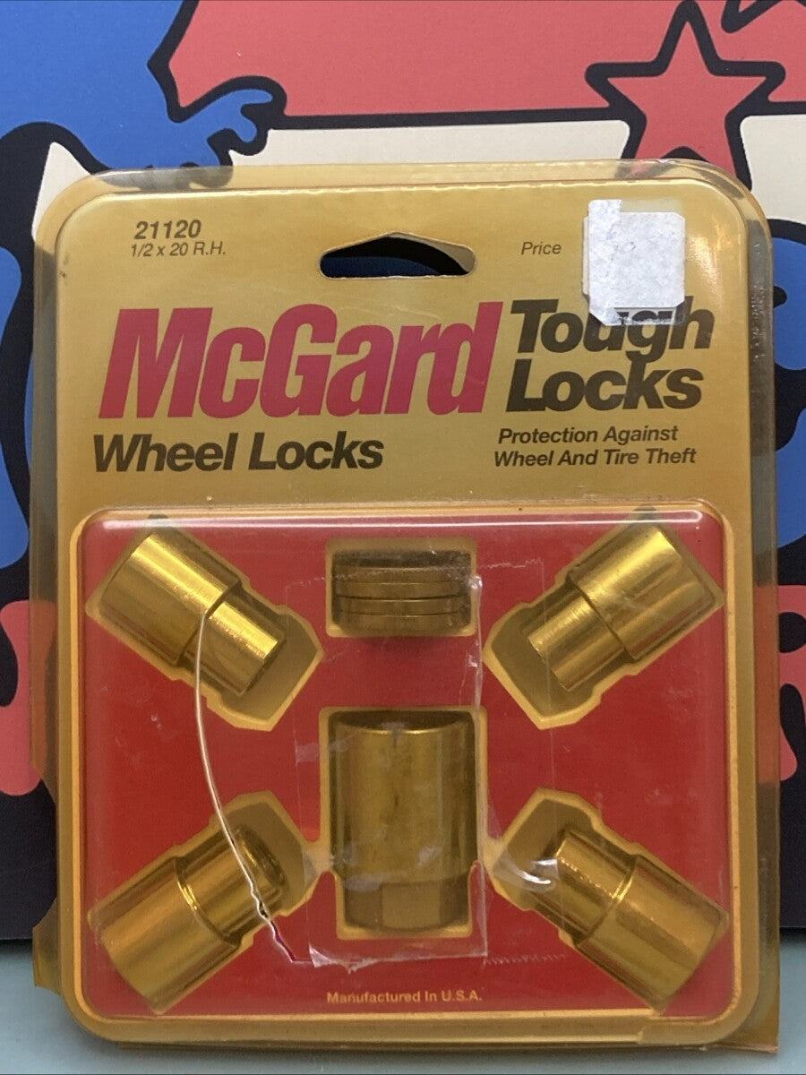 New Genuine McGuard 21120 Chrome Regular Shank Wheel Lock Set 1/2-20