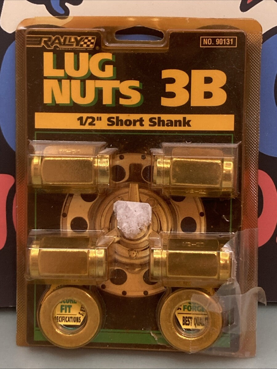 New Genuine Rally 90131 1/2" Short Shank Lug Nut Set 3B