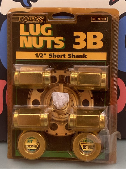 New Genuine Rally 90131 1/2" Short Shank Lug Nut Set 3B