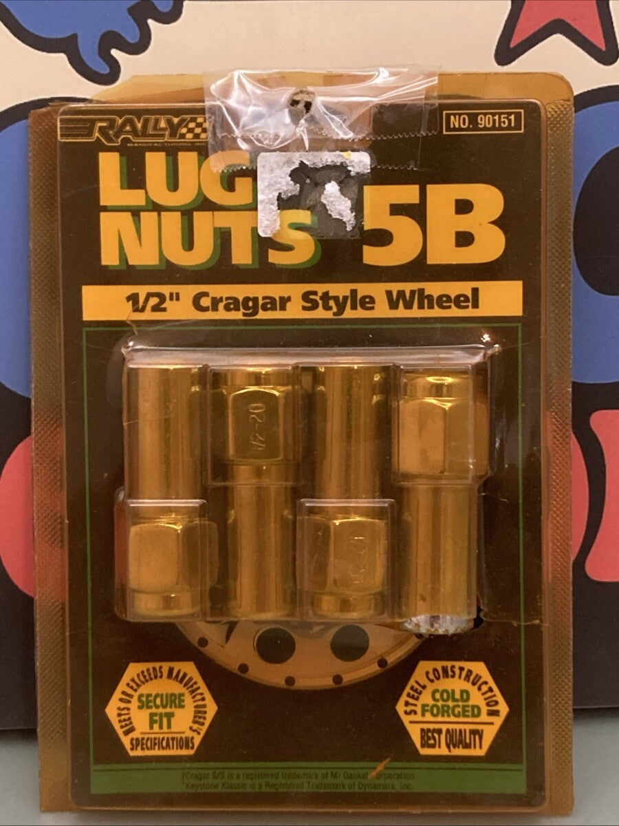 New Genuine Rally 90151 1/2" Crager Style Wheel Lug Nut Set 5B