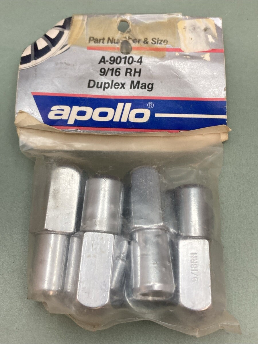 New Genuine Apollo A-9010-4 Duplex Mag Wheel Lug Nuts 9/16 RH