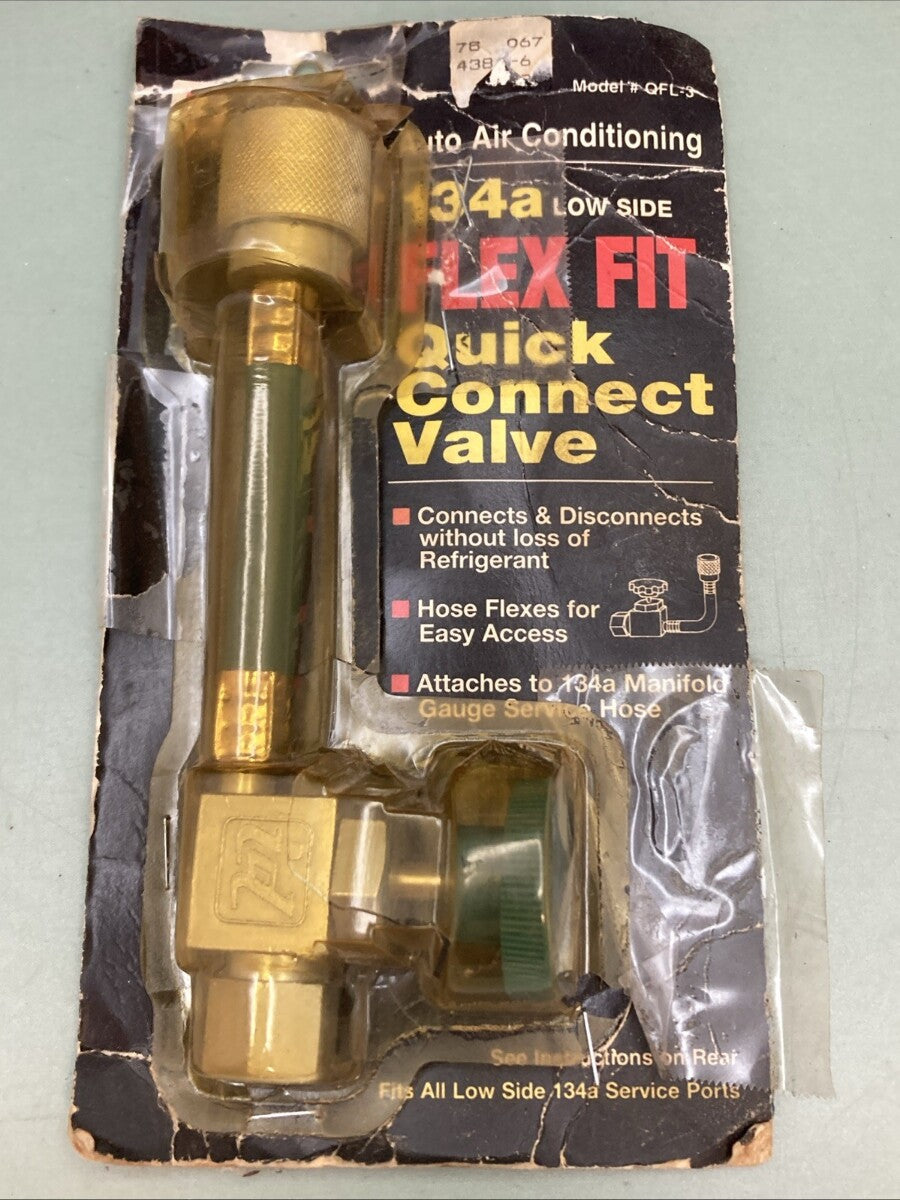New Genuine Interdynamics QLF-3 A/C Flex Fit Quick Connect Valve 134a Low Side