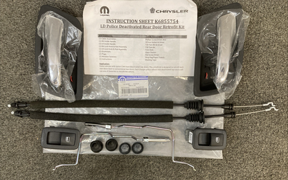 New Genuine Mopar 1XE19DX9AA LD Police Deactivated Rear Door Retrofit Kit