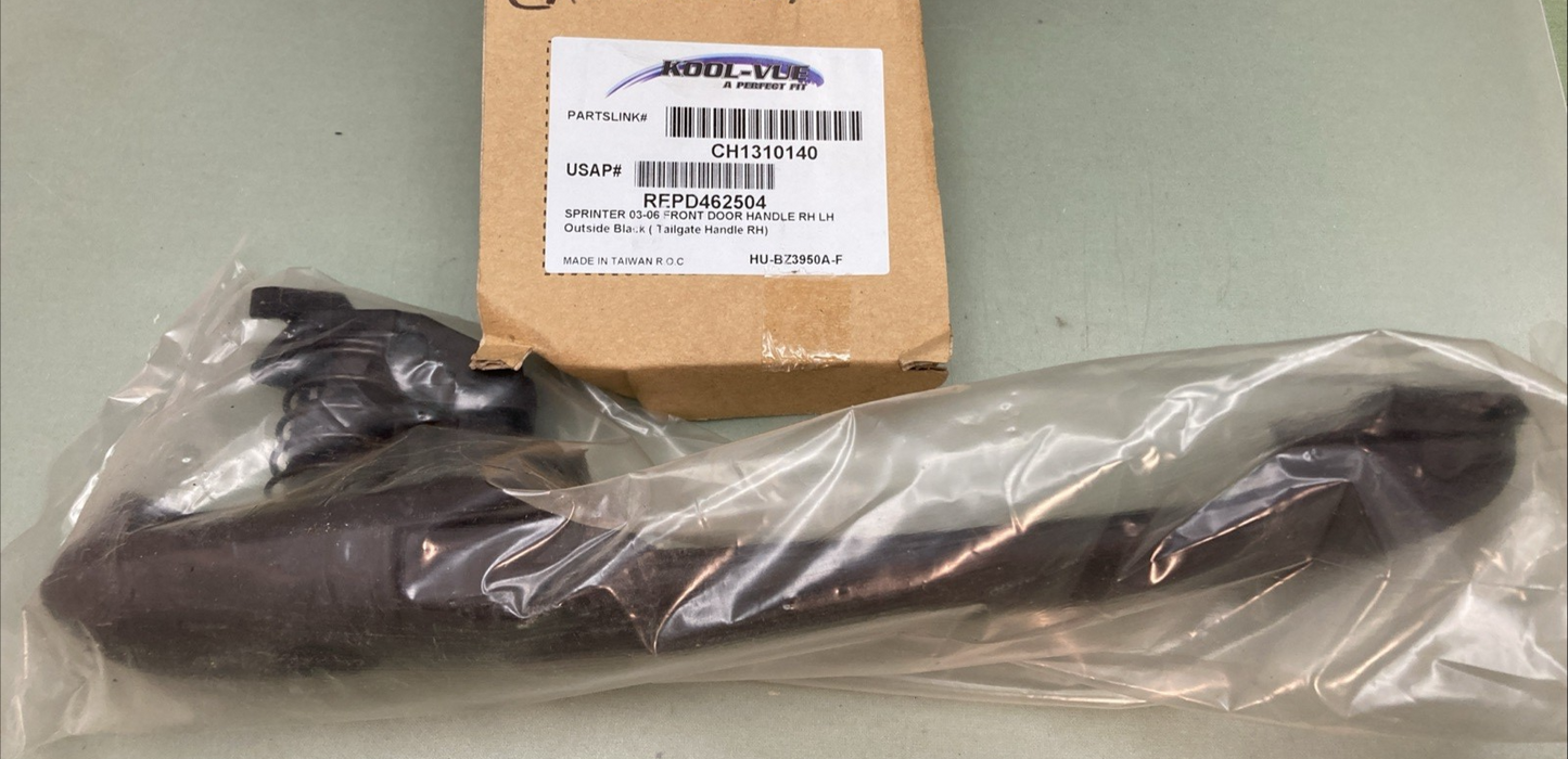 New Genuine KOOL-VUE CH1310140 Sprinter Front Door Handle Outside Black 03-06
