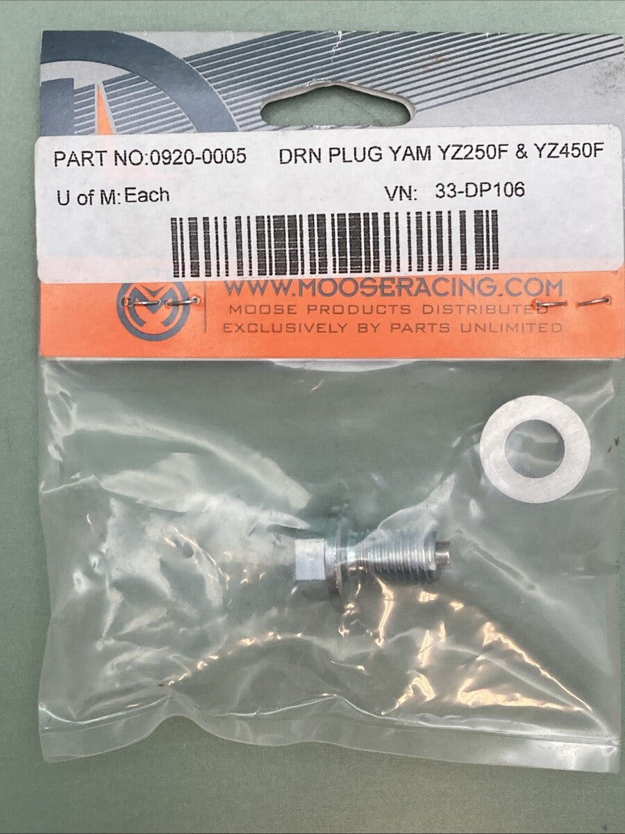 NEW GENUINE MOOSE RACING 0920-0005 DRAIN PLUG