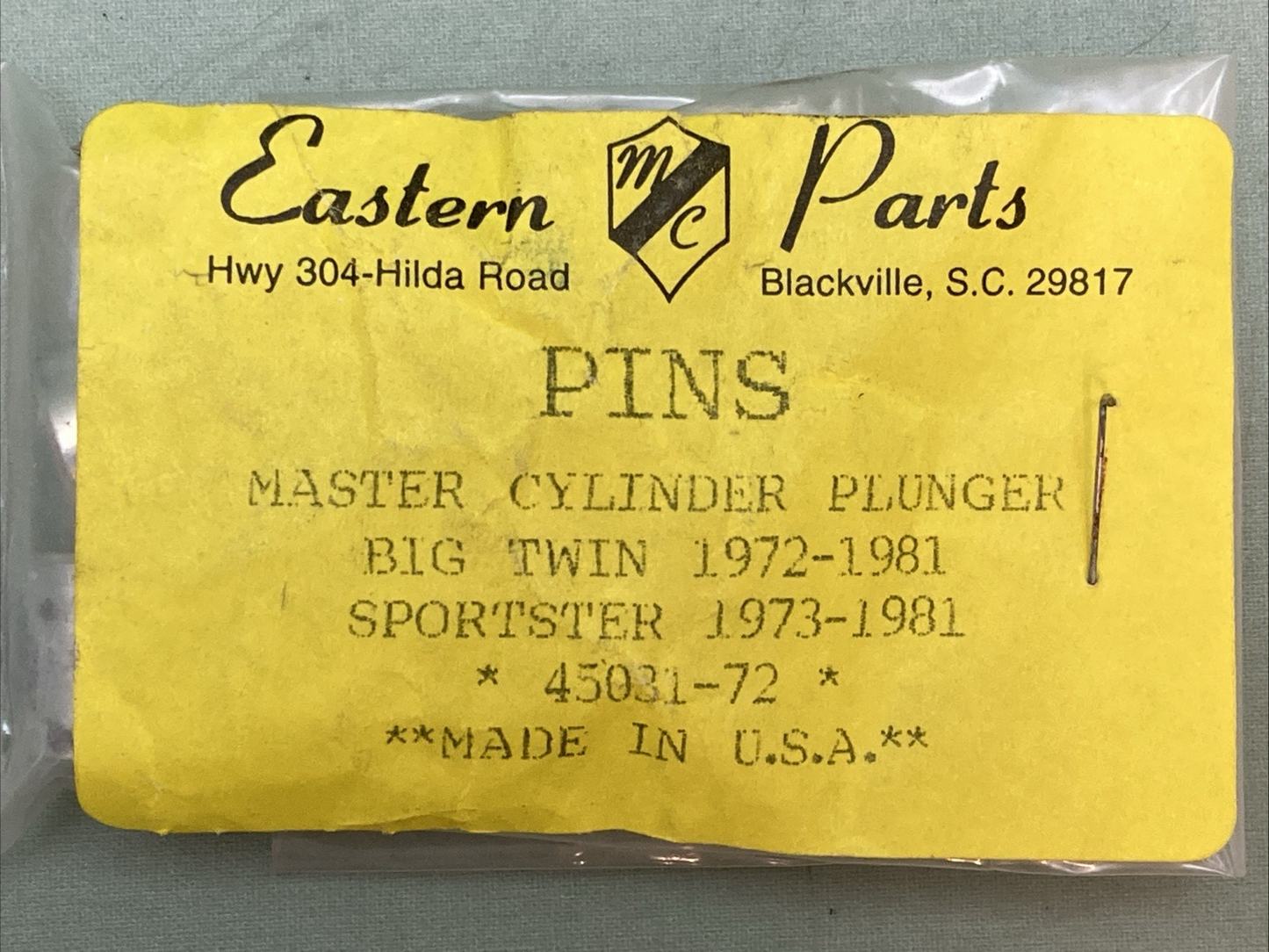 QTY 5 NEW GENUINE EASTERN PARTS 45031-72 MASTER CYLINDER PLUNGER, PINS