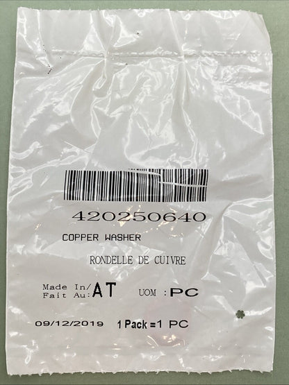 QTY 2 NEW REPLACES BRP 420250640 COPPER WASHER
