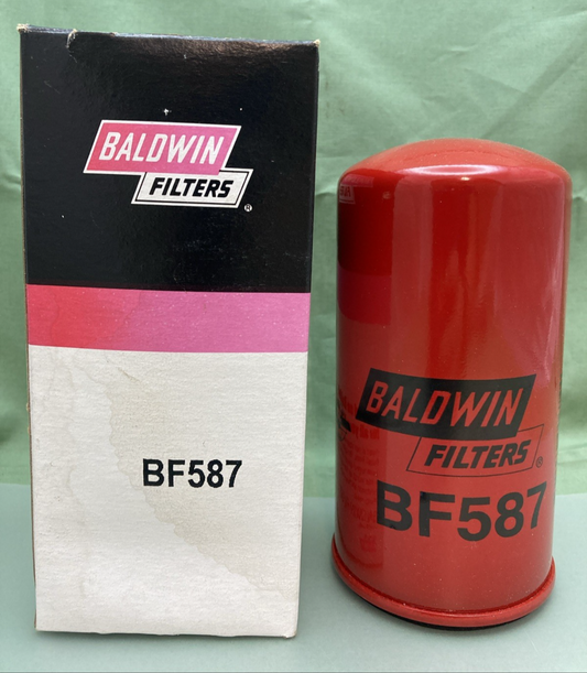 NEW GENUINE BALDWIN BF587 FUEL FILTER