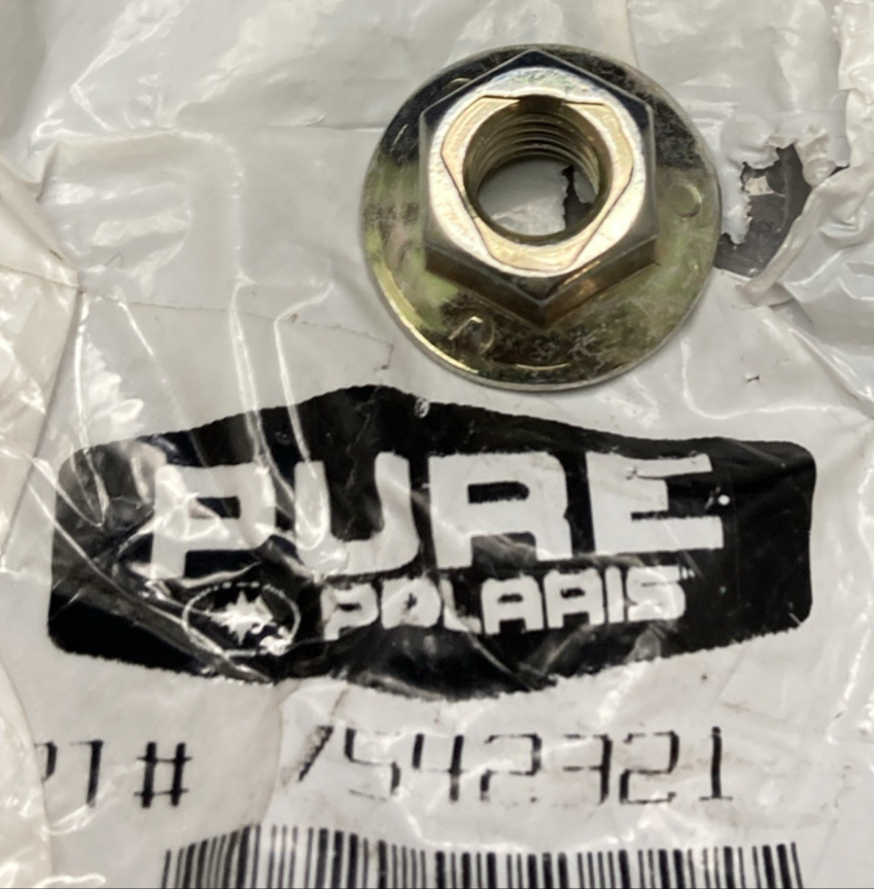 QTY 2 NEW GENUINE POLARIS 7542321 FLANGE NUT
