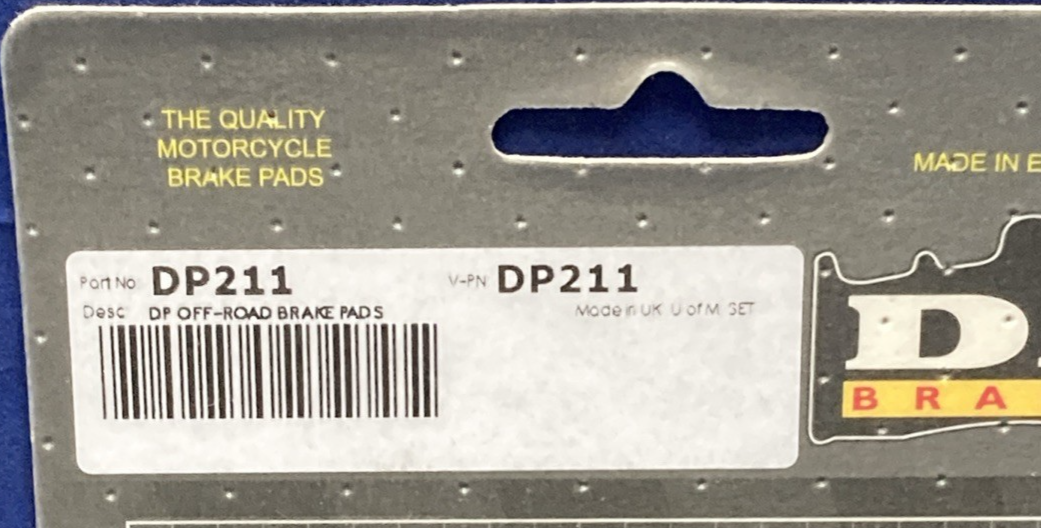 NEW GENUINE DP DP211 BRAKE PADS