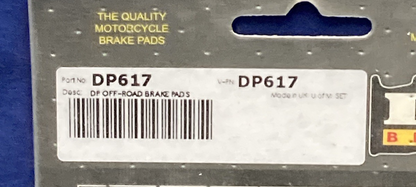 NEW GENUINE DP DP617 FRONT BRAKE PADS