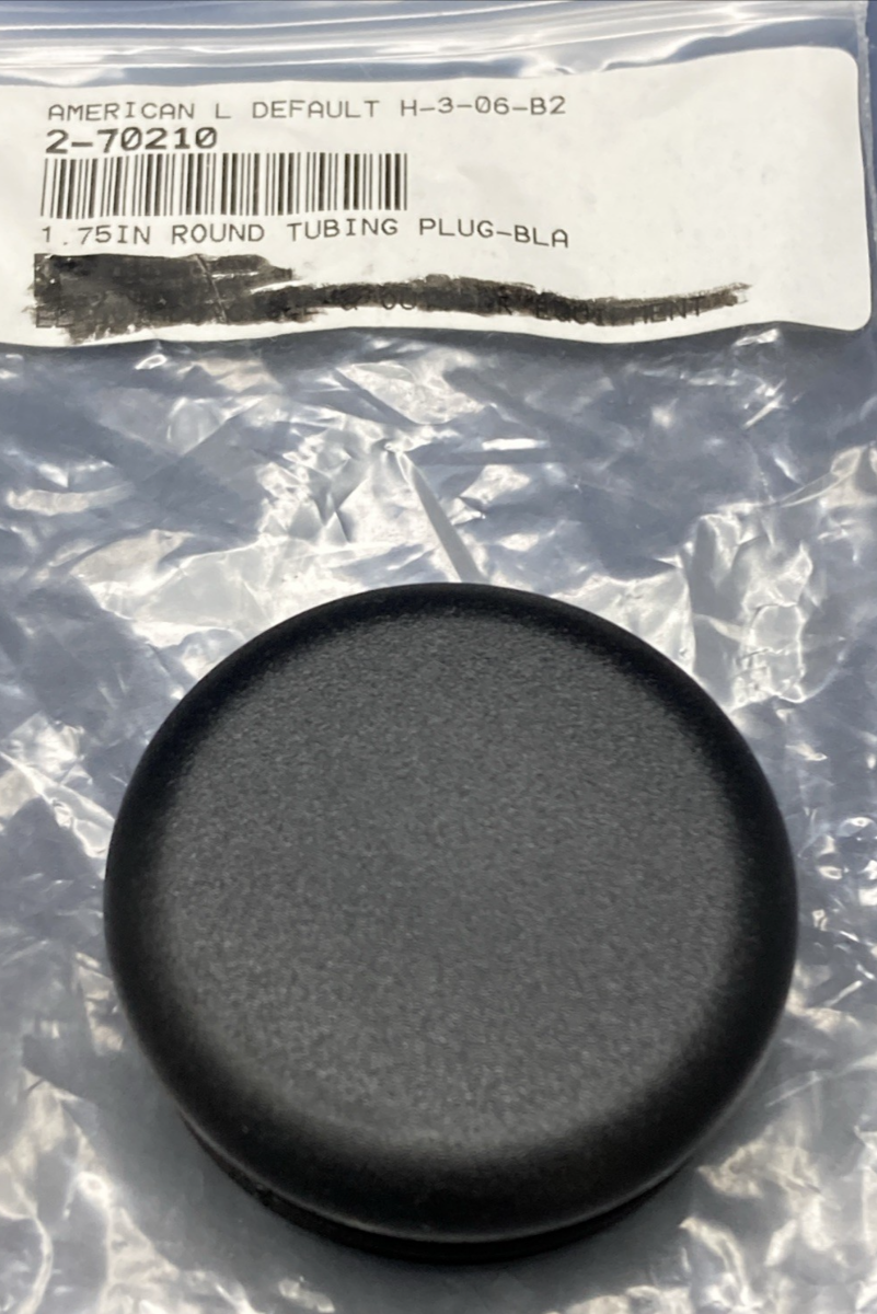 NEW REPLACES AMERICAN LANDMASTER 2-70210 1.75 ROUND TUBING PLUG BLACK