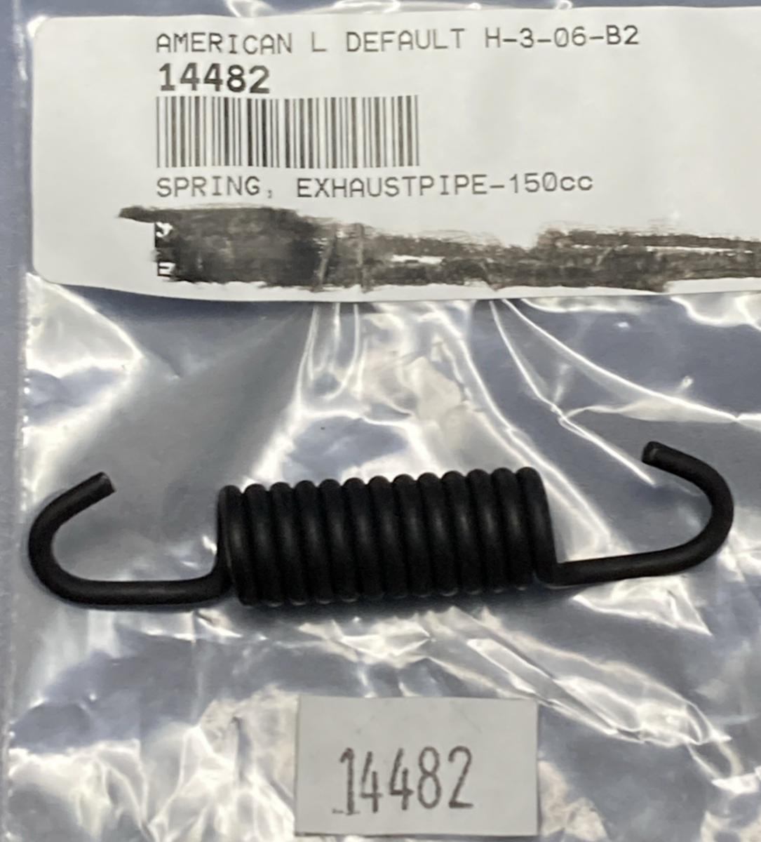 NEW REPLACES AMERICAN LANDMASTER 14482 Spring, Exhaust Pipe - 150cc