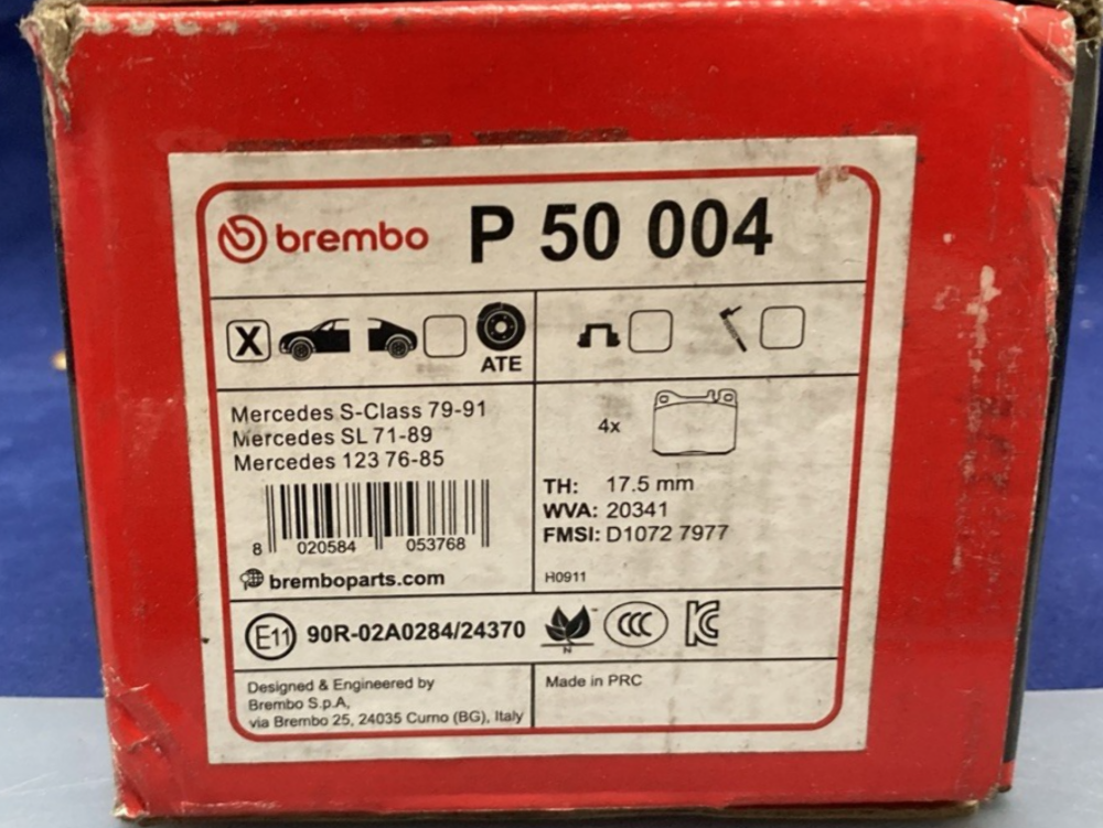 NEW GENUINE BREMBO P50004 PREMIUM NAO CERAMIC BRAKE PADS
