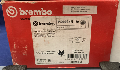 NEW GENUINE BREMBO P50064N CERAMIC REAR DISC BRAKE PADS