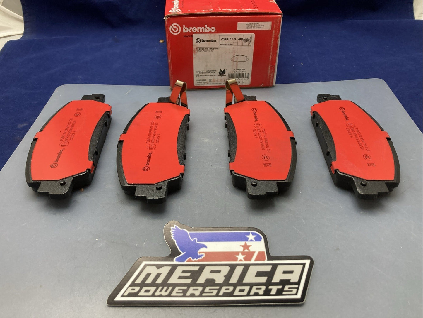 NEW GENUINE BREMBO P28077N DISC BRAKE PAD SET