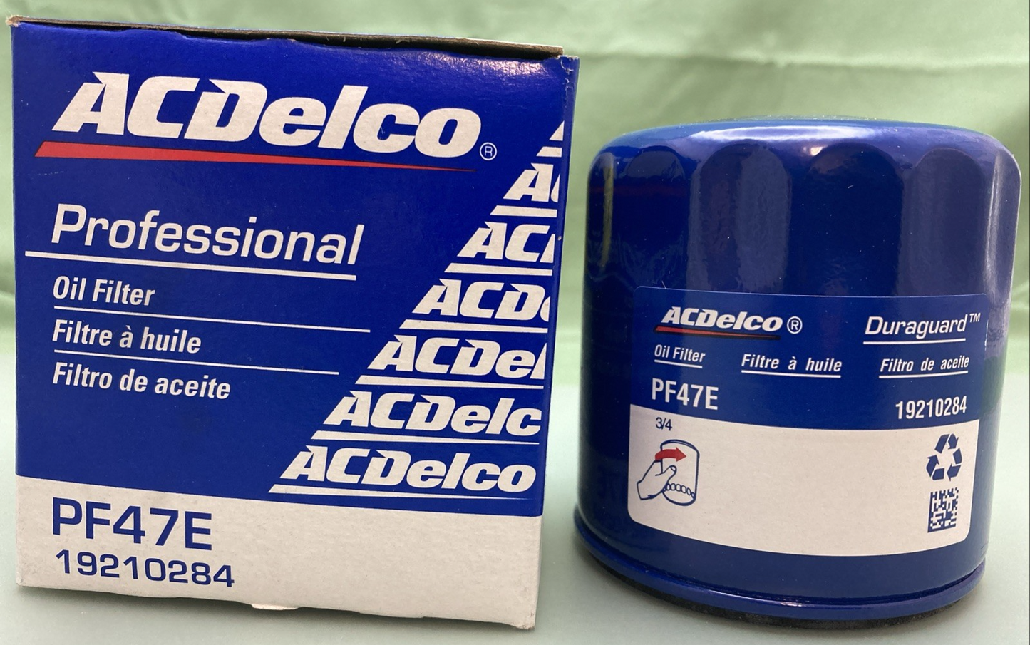 QTY 2 NEW GENUINE ACDELCO PF47E OIL FILTER 19210284