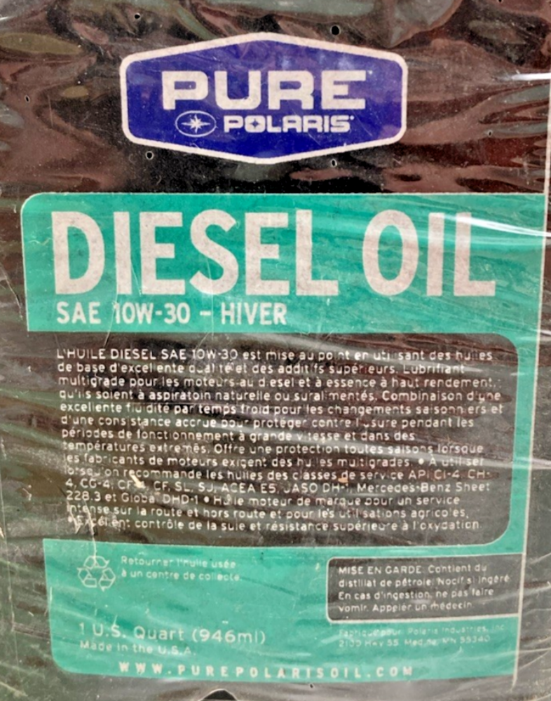 NEW GENUINE POLARIS 2878472 FULL SYNTHETIC OIL CHANGE KIT, PS-4 ENGINE OILFILTER