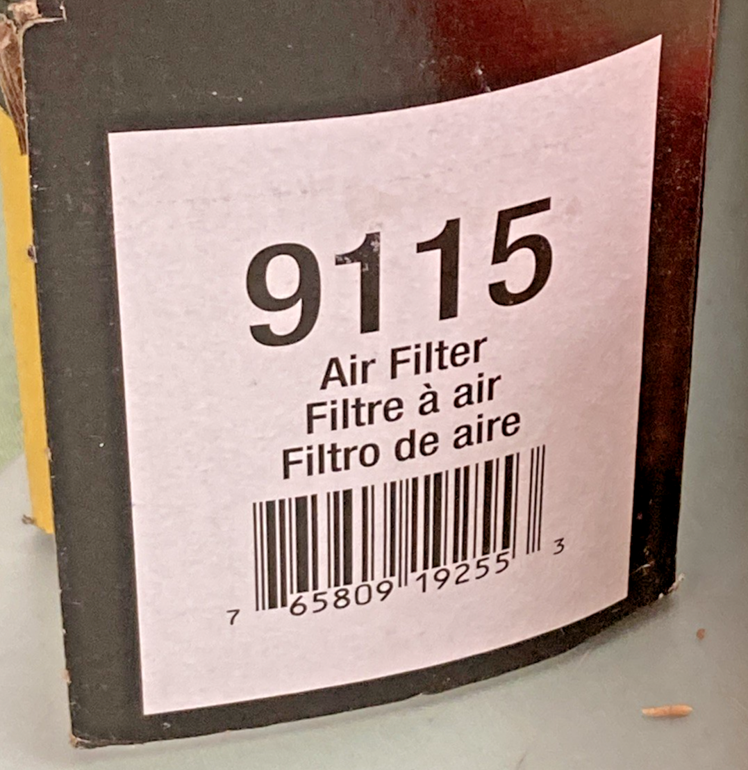 NEW GENUINE NAPA 9115 AIR FILTER