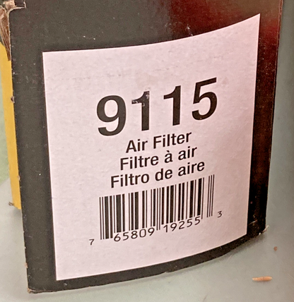 NEW GENUINE NAPA 9115 AIR FILTER