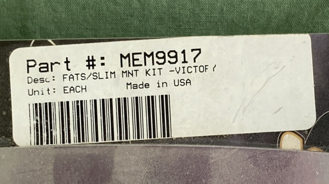 NEW GENUINE MEMPHIS SHADES MEM9917 FATS/SLIM MOUNT KIT INCOMPLETE KIT