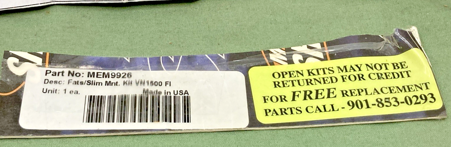 NEW GENUINE MEMPHIS SHADES MEM9926 FATS/SLIM MOUNT KIT INCOMPLETE KIT