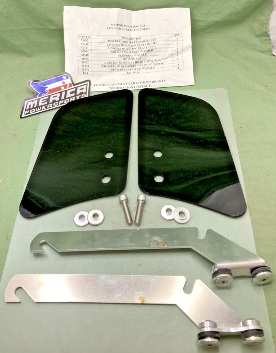 NEW GENUINE MEMPHIS SHADES MEM9882 FATS/SLIM LOWERS MOUNT KIT INCOMPLETE KIT