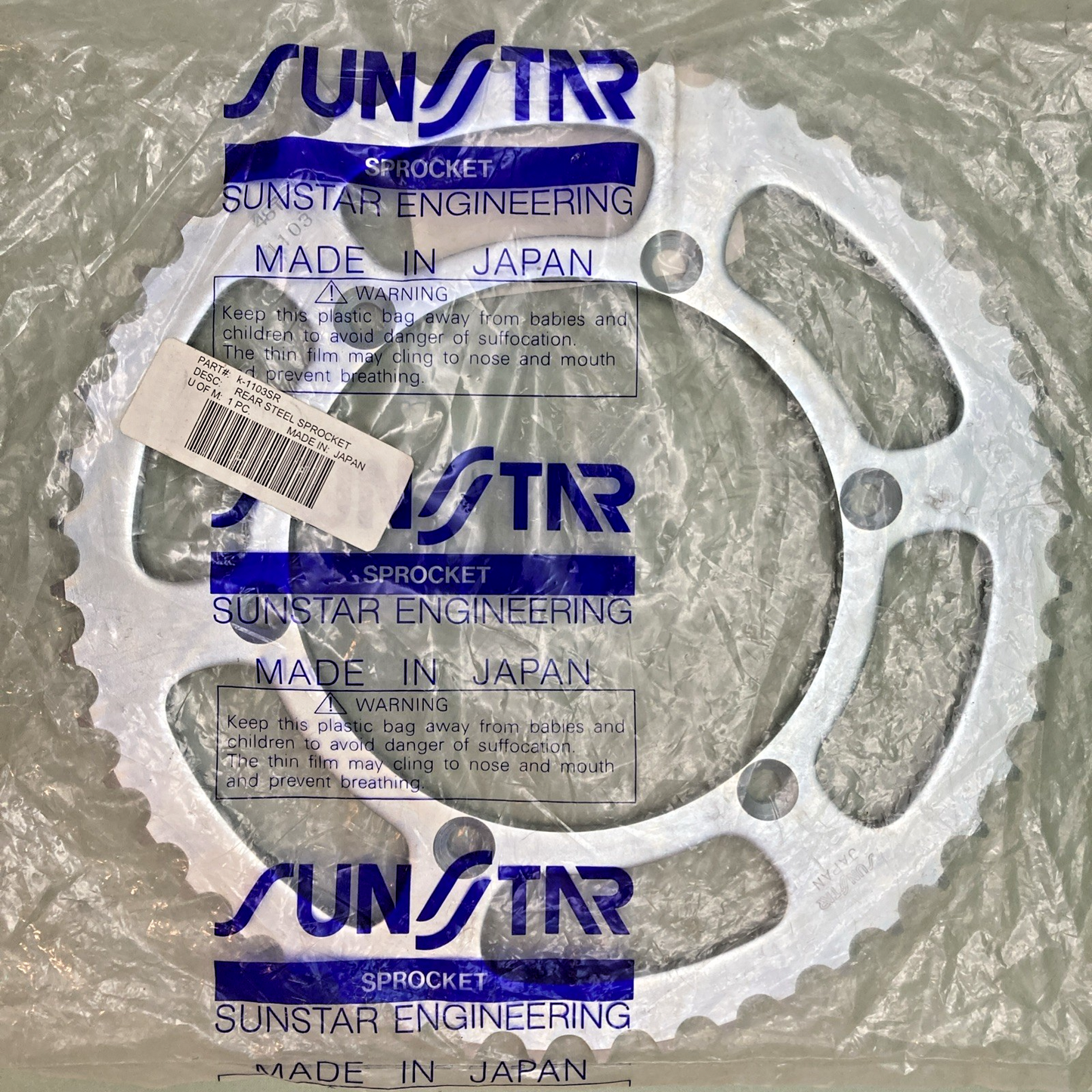 NEW GENUINE SUNSTAR K-1103SR SPROCKET