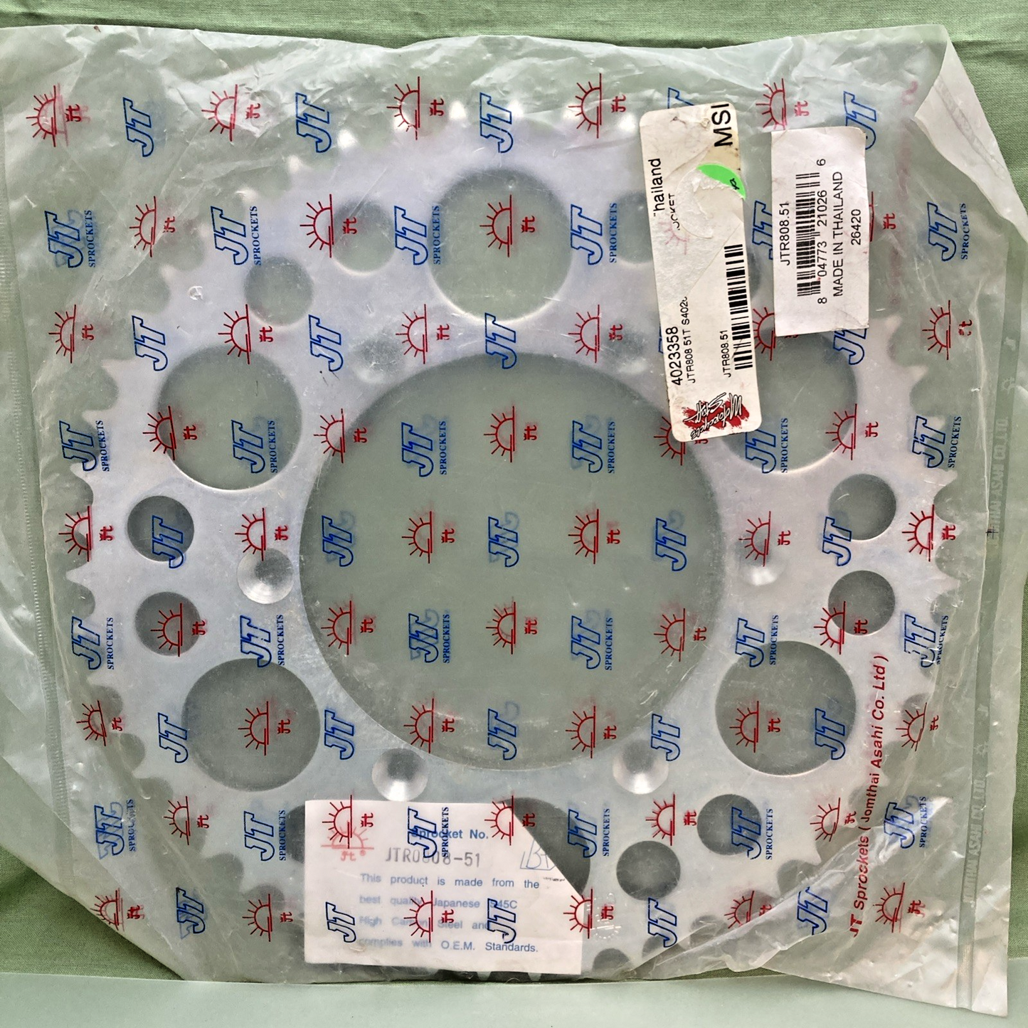 NEW GENUINE JT SPROCKETS JTR0808-51 SPROCKET, JTR808.51