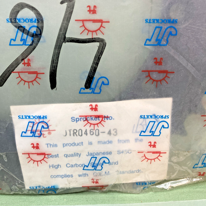 NEW GENUINE JT SPROCKETS JTR0460-43 REAR SPROCKET, JTR460.43