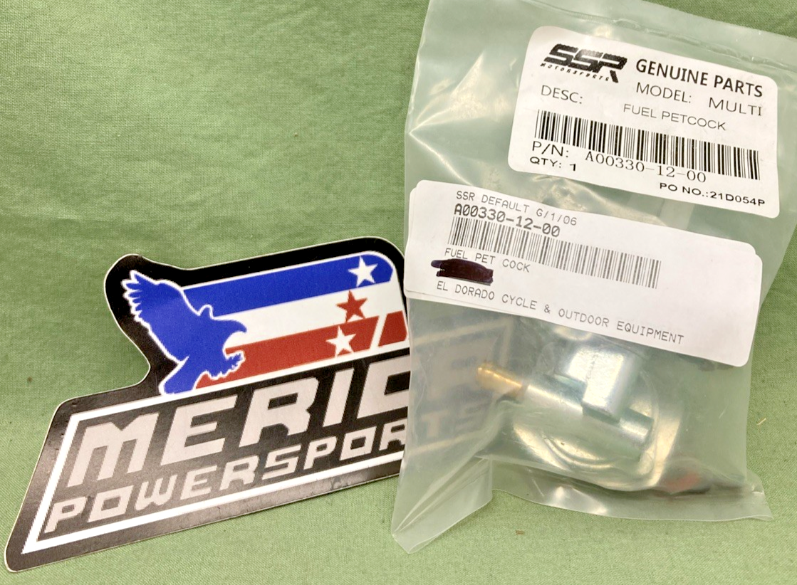 NEW GENUINE SSR A00330-12-00 FUEL PETCOCK