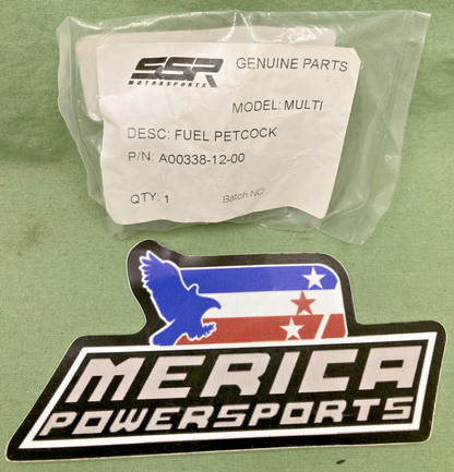 NEW GENUINE SSR A00338-12-00 FUEL PETCOCK