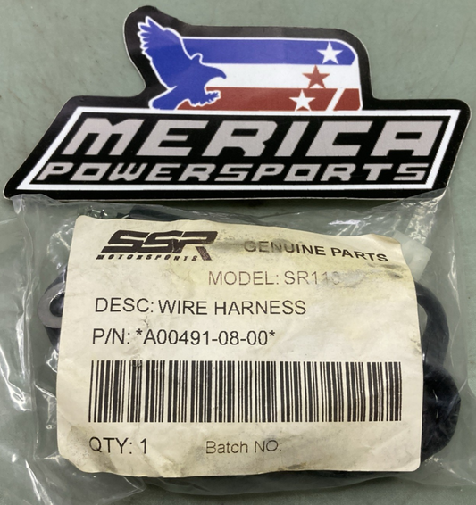 NEW GENUINE SSR A00491-08-00 WIRE HARNESS