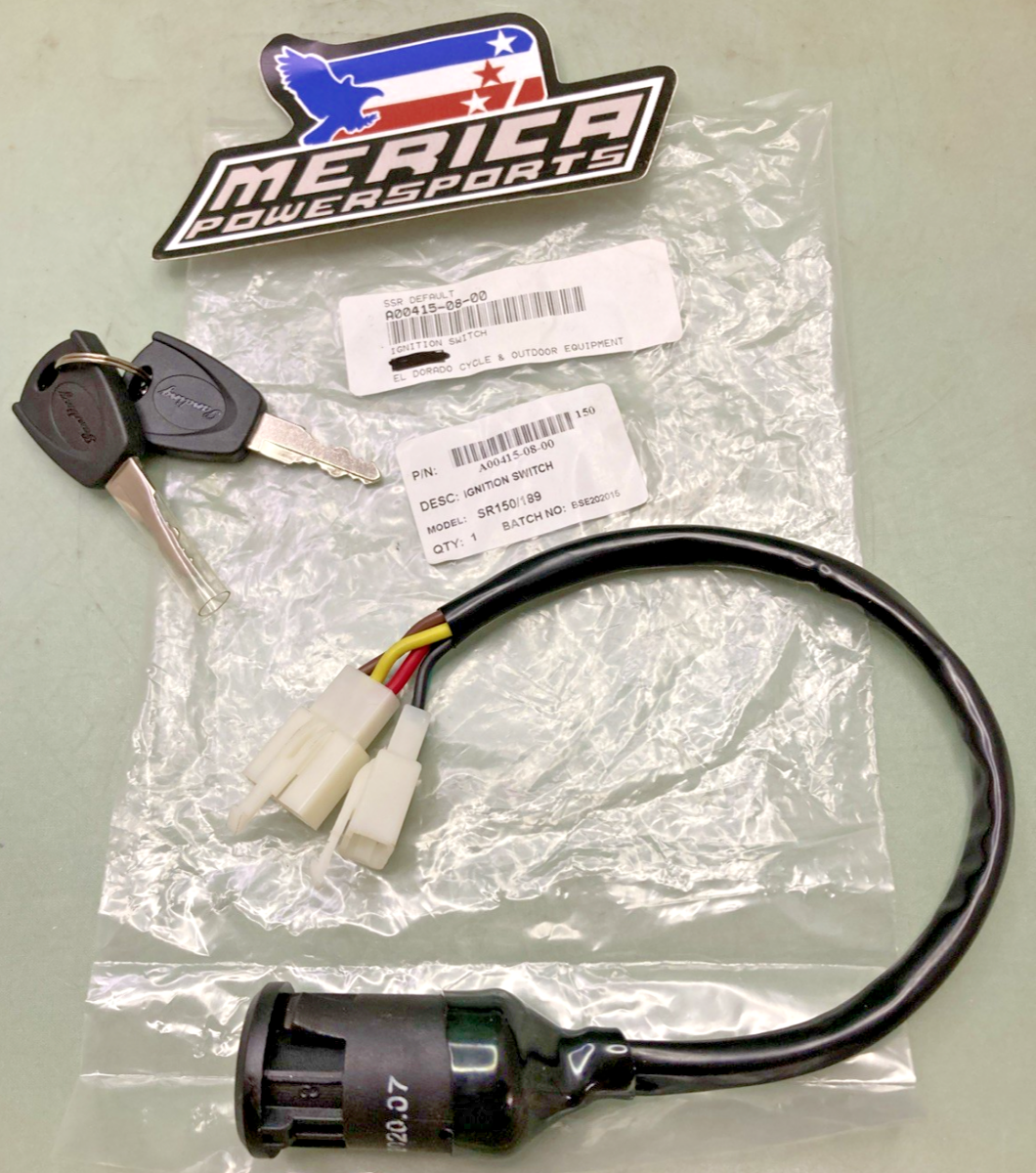 NEW GENUINE SSR A00415-08-00 IGNITION SWITCH